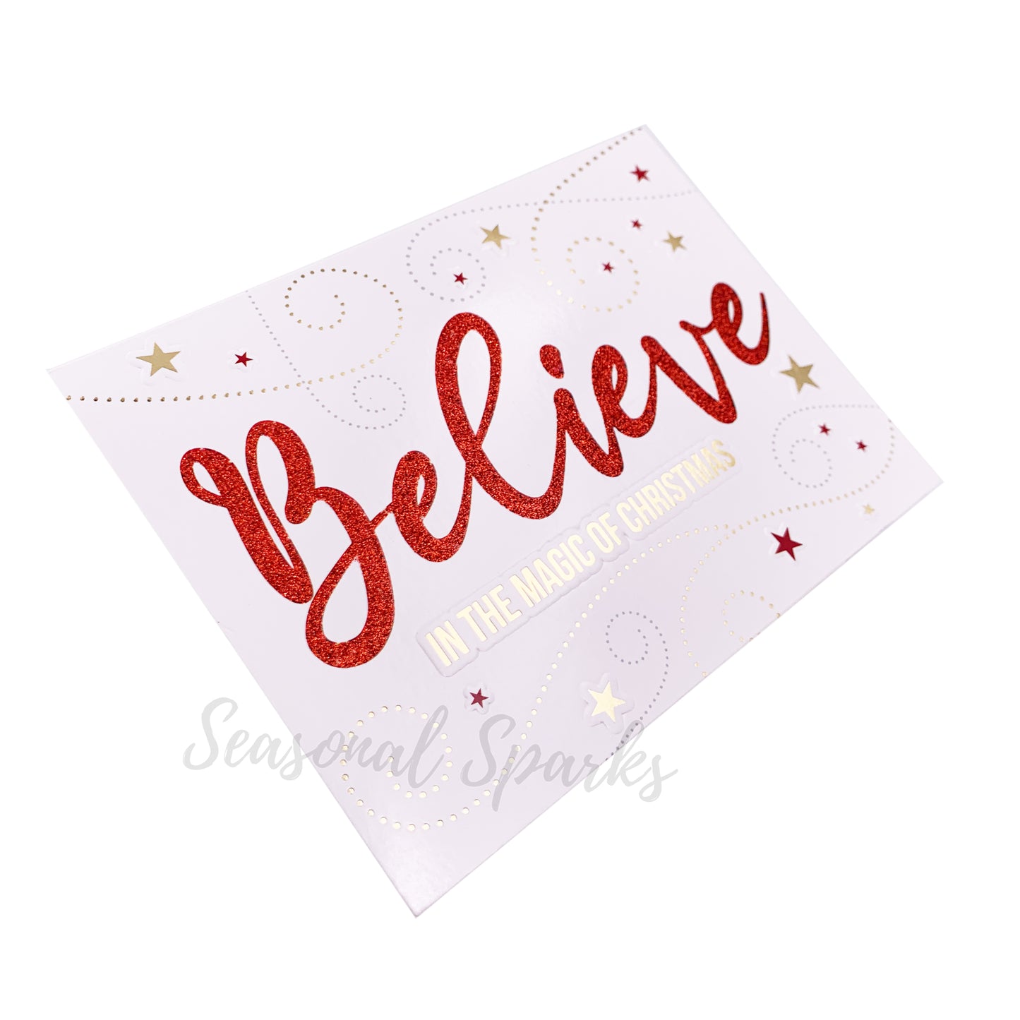 Embossed Christmas Cards & Envelopes – Pack of 8