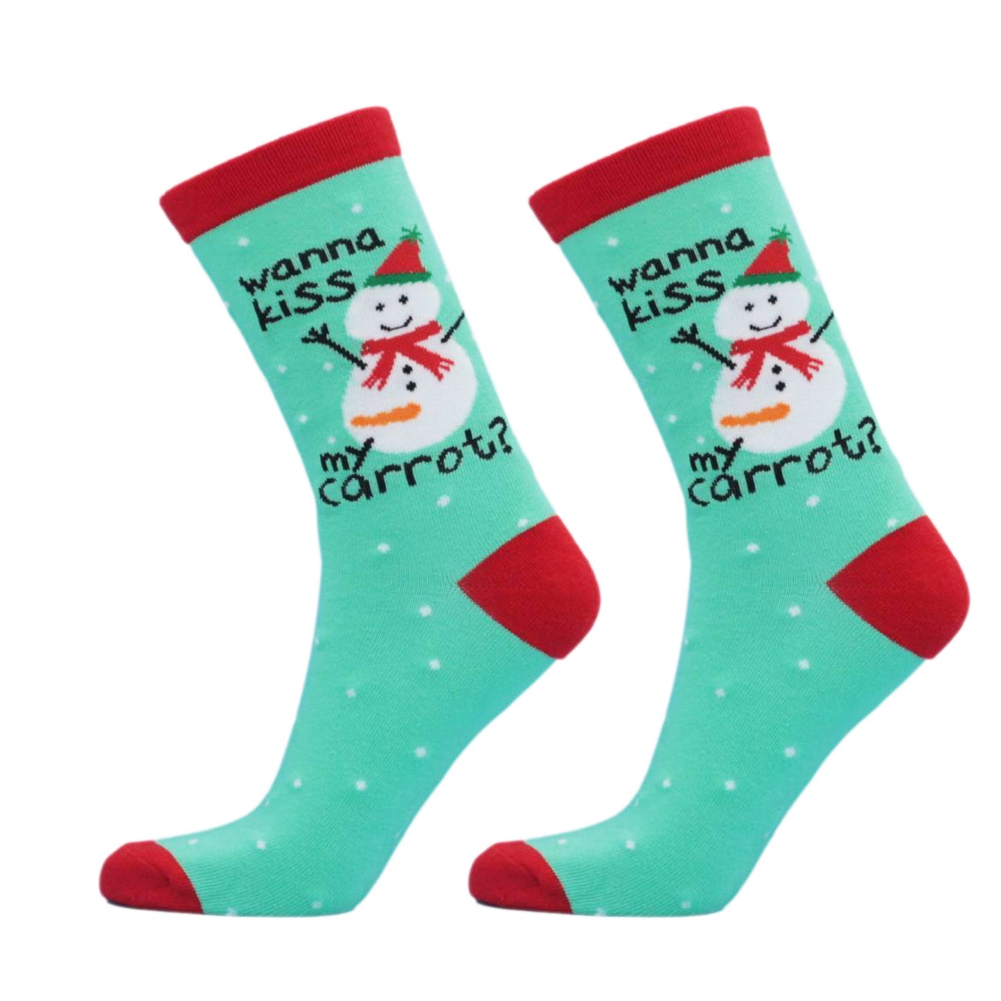 Funny Snowman Christmas Socks - 1 Pair