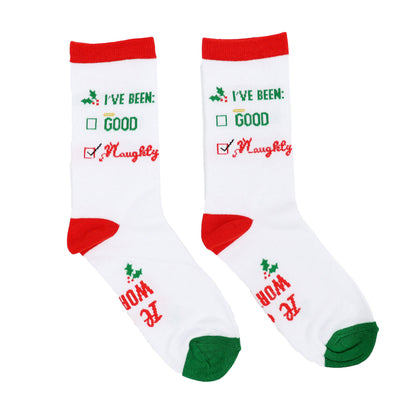 Naughty Christmas Socks - 1 Pair