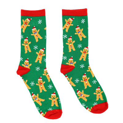 Gingerbread Christmas Socks - 1 Pair