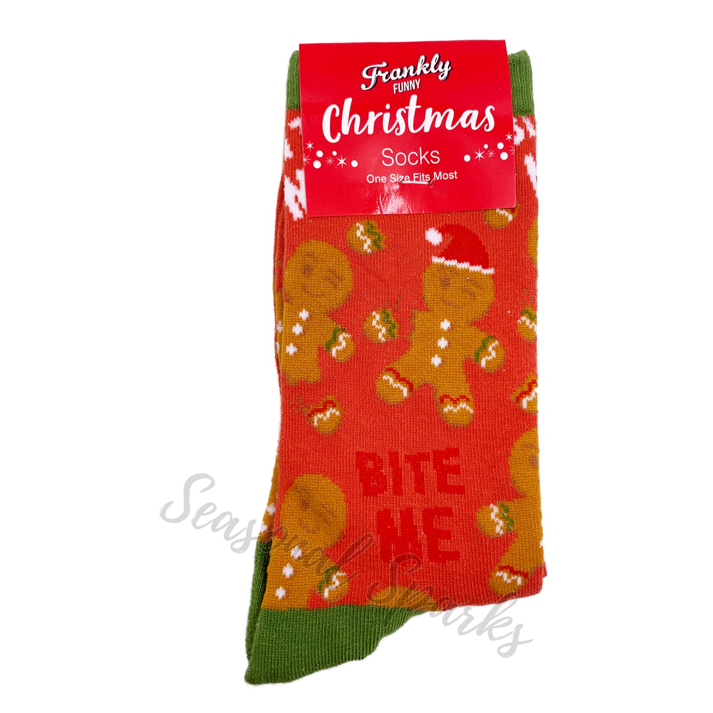 Bite Me Christmas Socks - 1 Pair