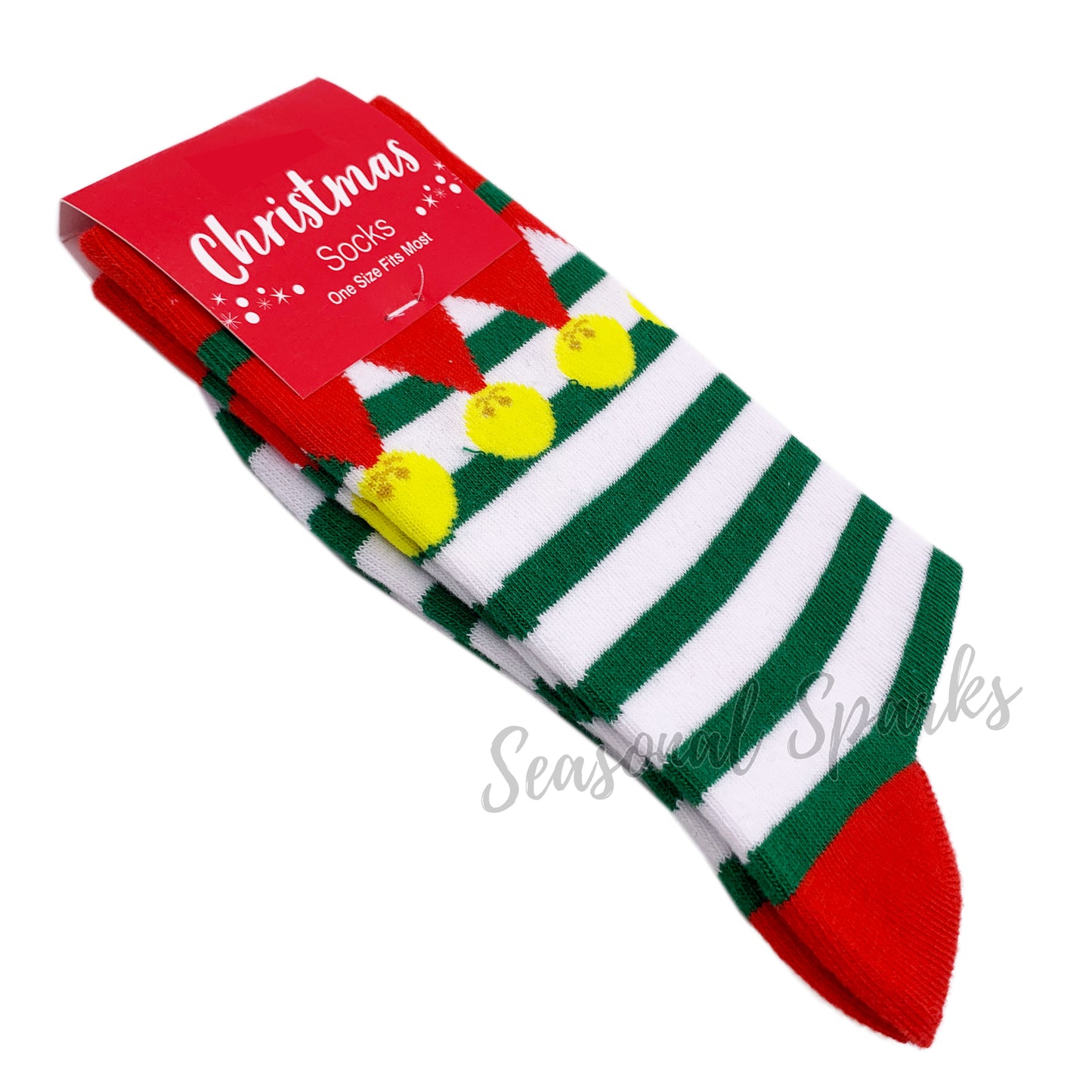 Elf Christmas Socks - 1 Pair