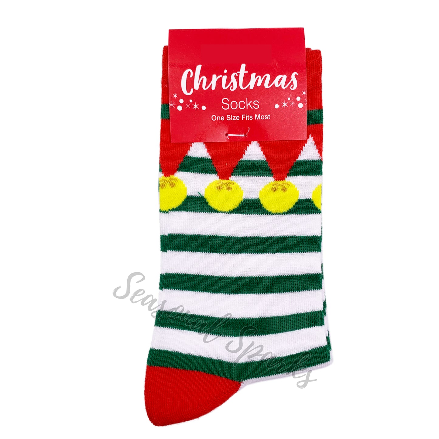 Elf Christmas Socks - 1 Pair