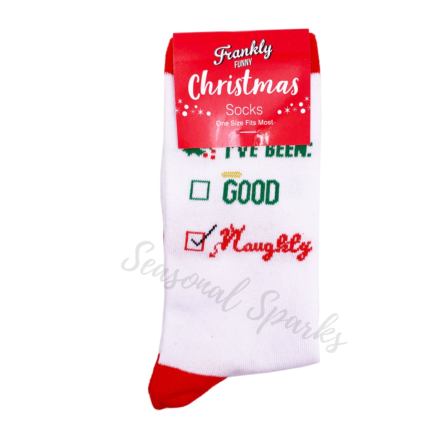 Naughty Christmas Socks - 1 Pair