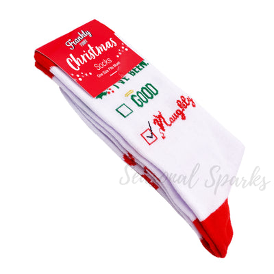 Naughty Christmas Socks - 1 Pair