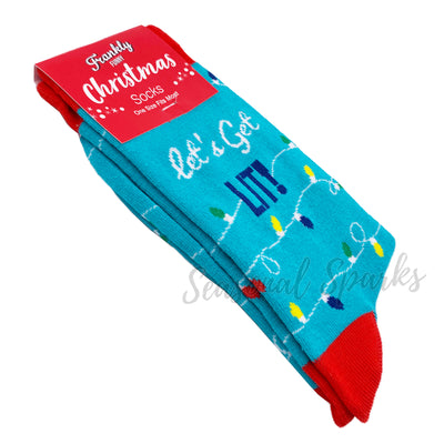 Let's Get Lit Christmas Socks - 1 Pair