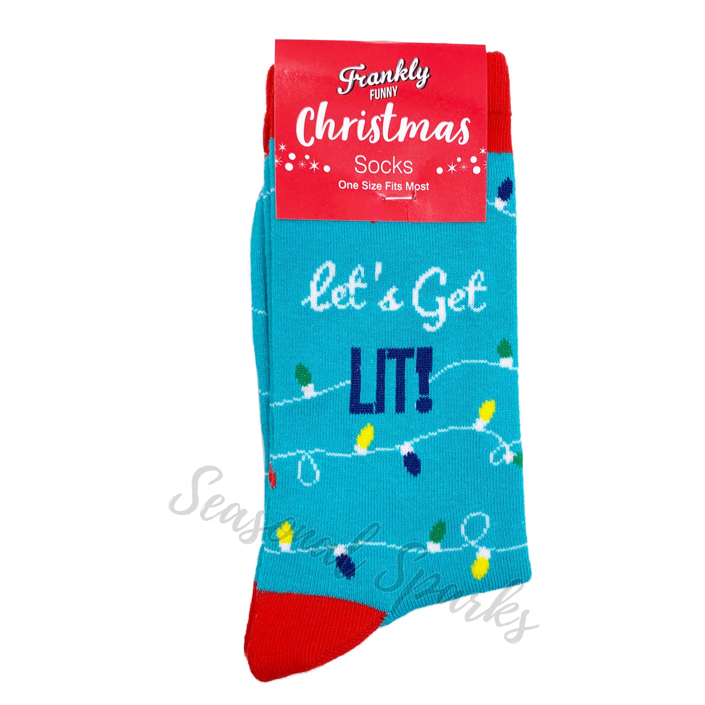 Let's Get Lit Christmas Socks - 1 Pair