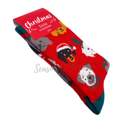 Dog Lover Christmas Socks - 1 Pair