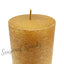 18cm Gold Metallic Pillar Candle