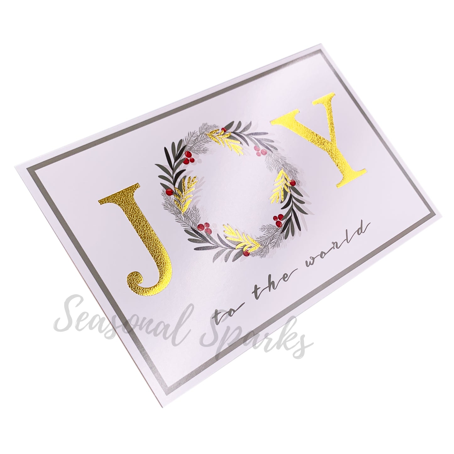 Gold Foil Christmas Cards & Envelopes – Pack of 20