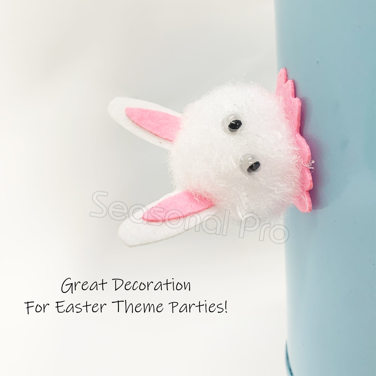 Easter Bunny 3D Cotton Stickers - Pack of 16