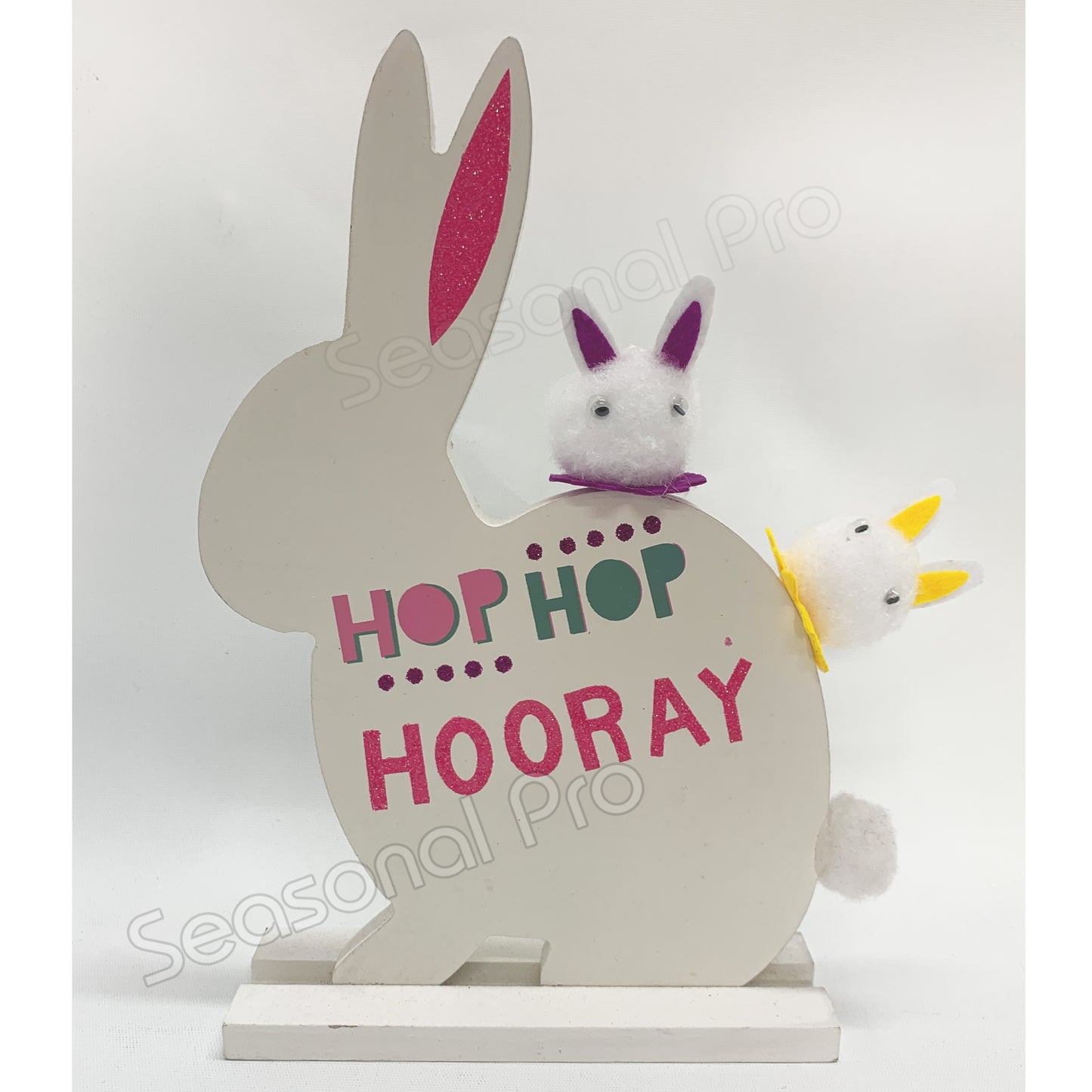 Easter Bunny 3D Cotton Stickers - Pack of 16