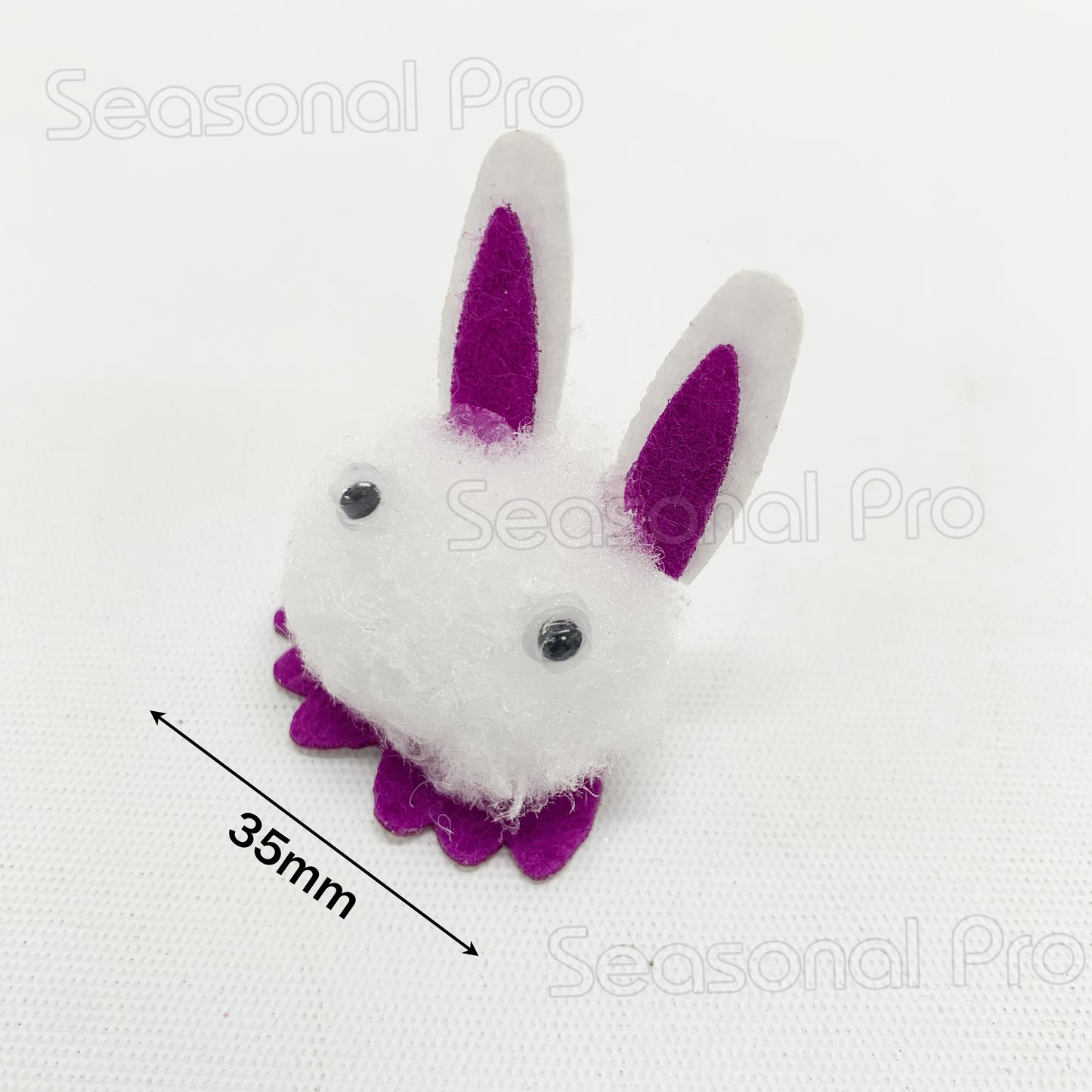 Easter Bunny 3D Cotton Stickers - Pack of 16