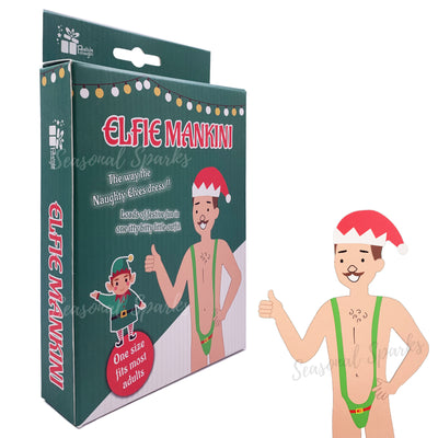 Adult Christmas Elfie Mankini