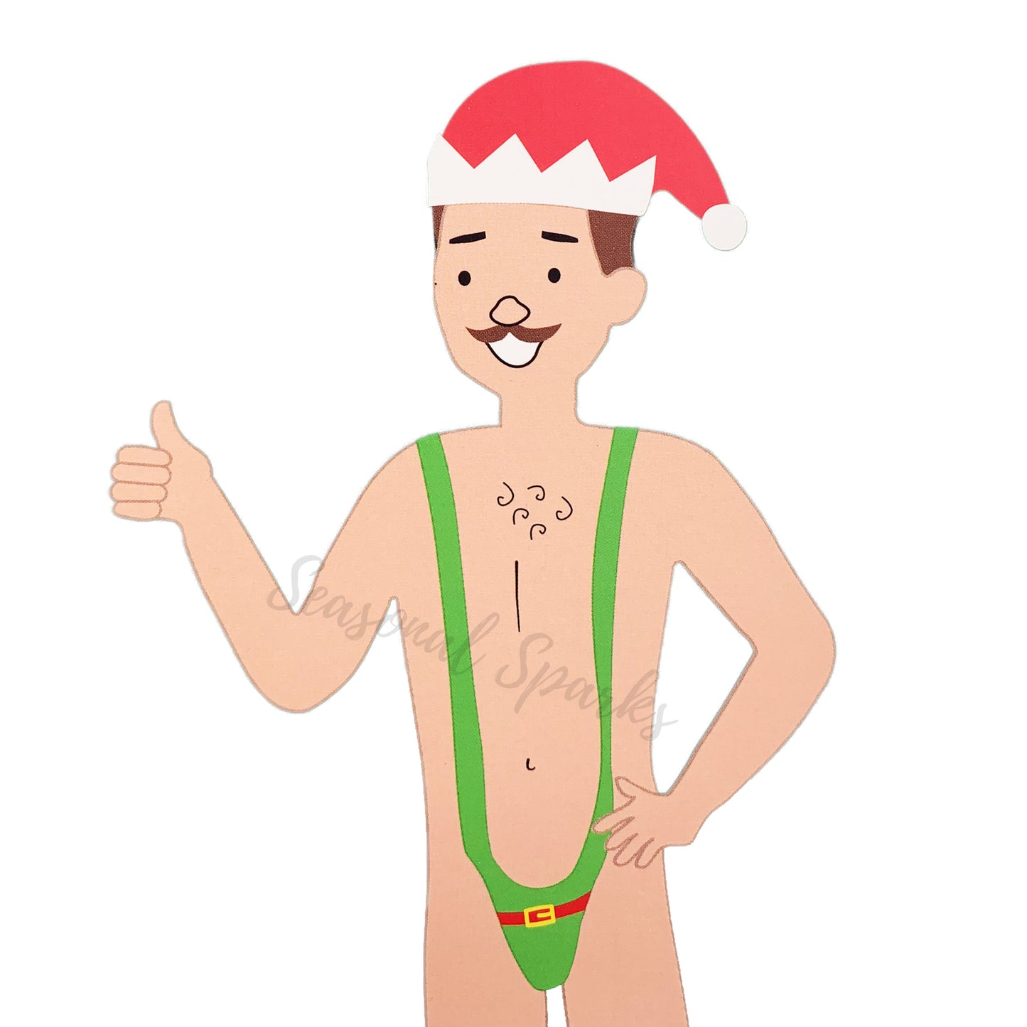 Adult Christmas Elfie Mankini