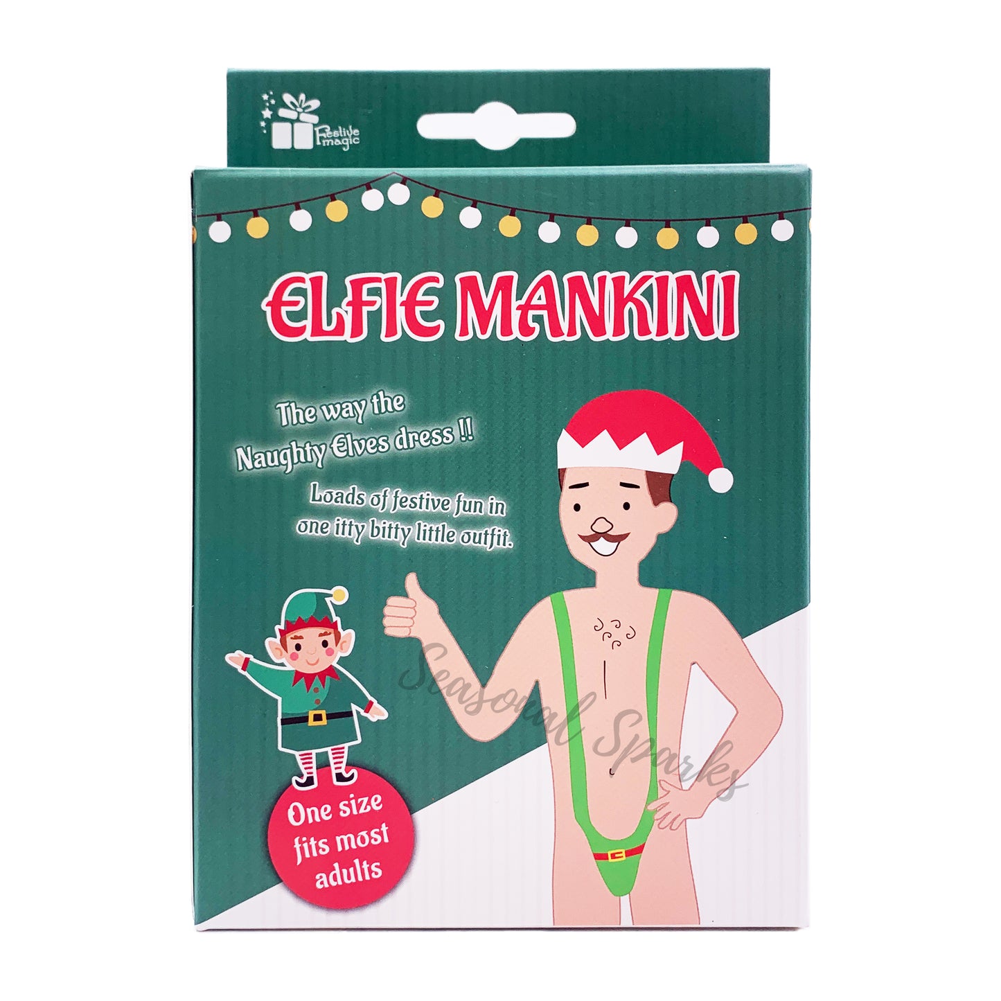 Adult Christmas Elfie Mankini