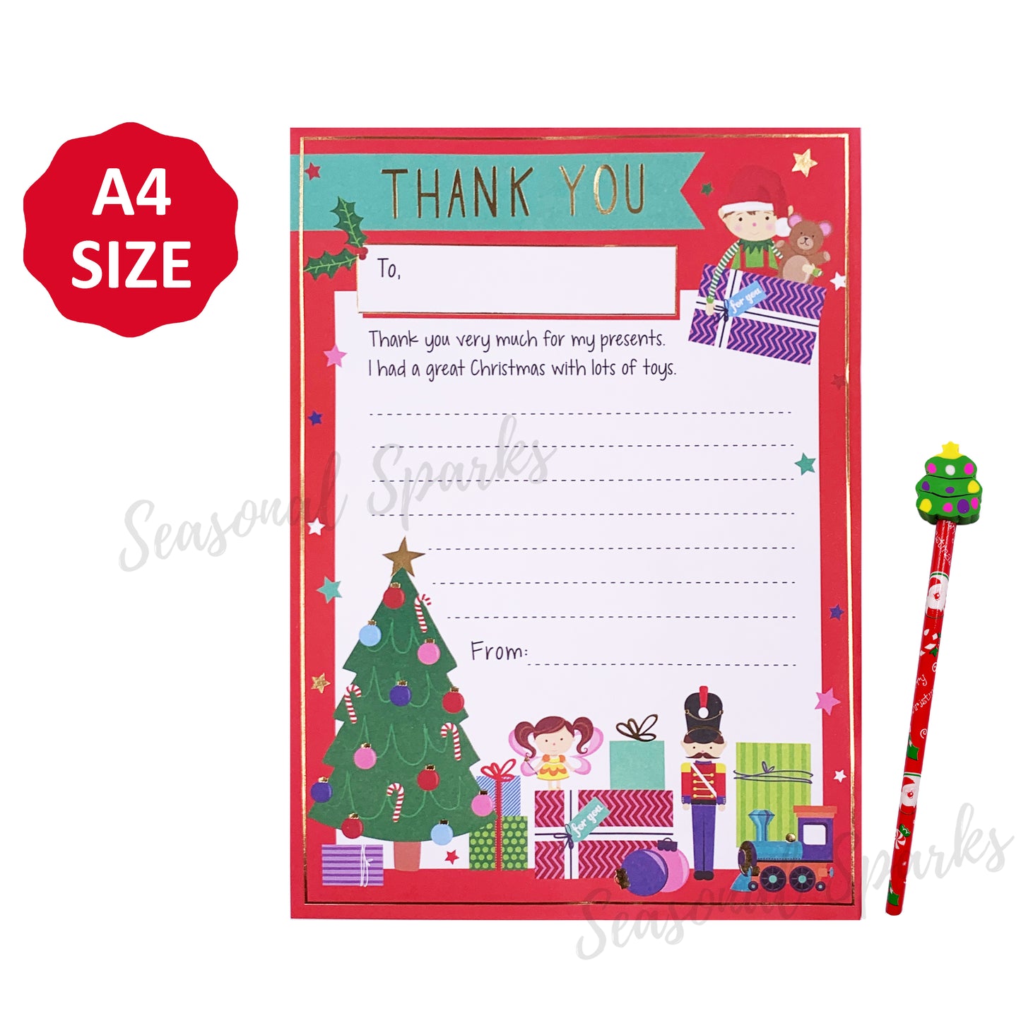 Personalised Letter to Santa – Pack of 6