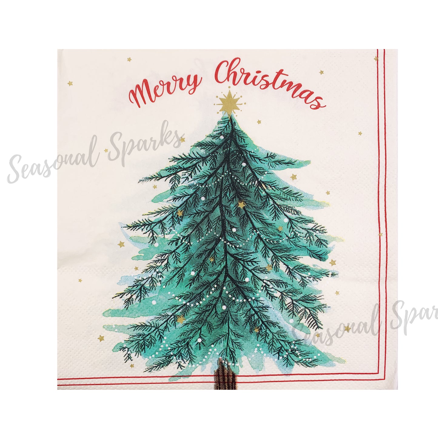 Christmas Tree Paper Napkins – Pack of 20