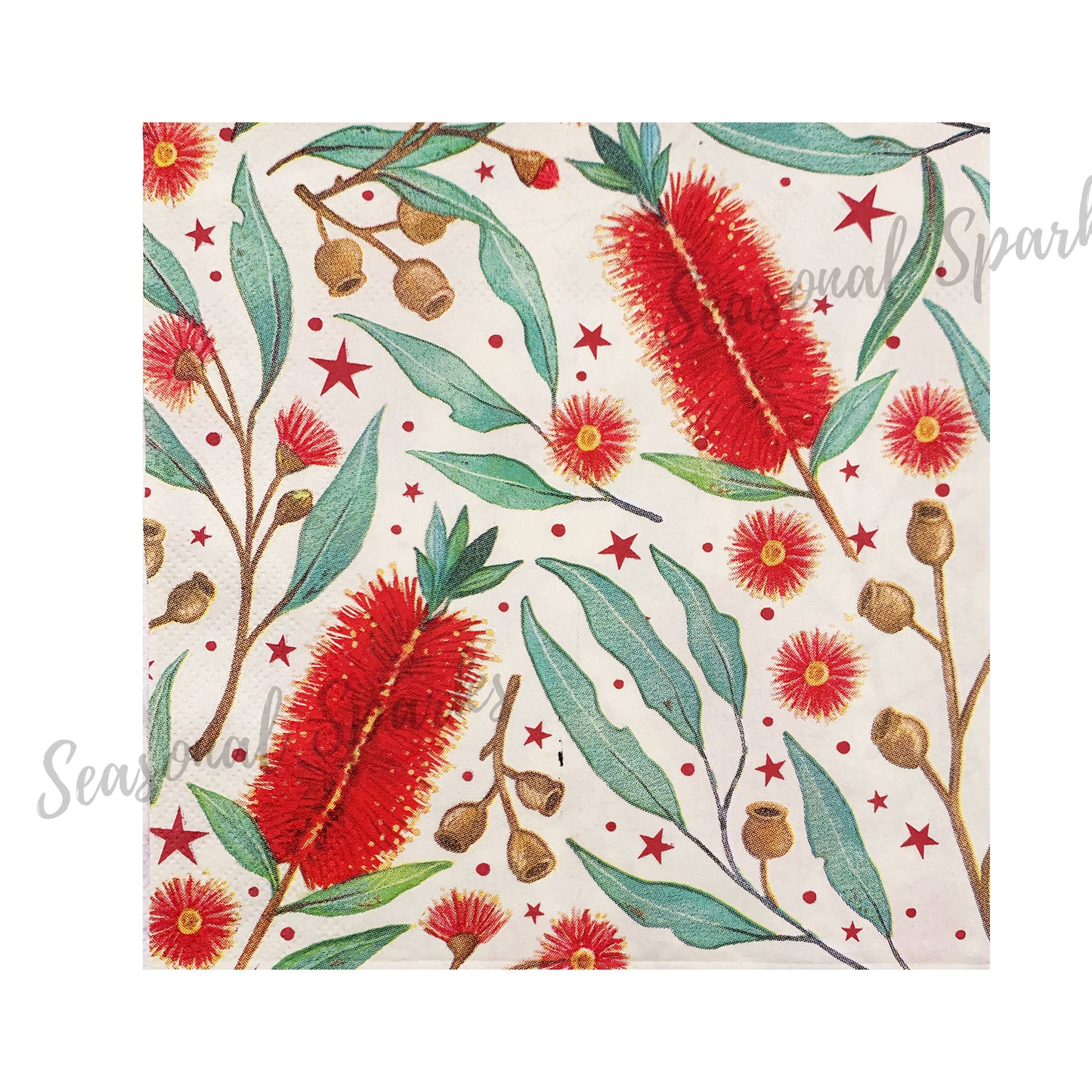 Bottlebrush Paper Napkins – Pack of 20