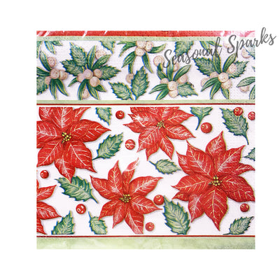 Poinsettia Paper Napkins – Pack of 20