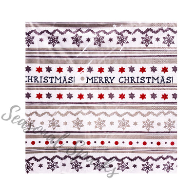 Merry Christmas Paper Napkins – Pack of 20