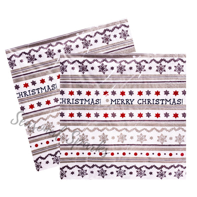 Merry Christmas Paper Napkins – Pack of 20