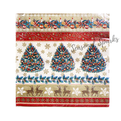 Festive Trees Paper Napkins – Pack of 20